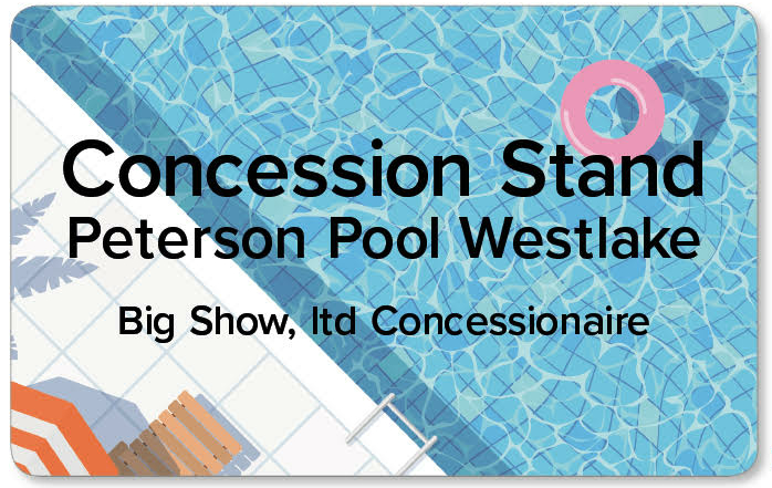 Westlake Pool Concessions Money Card